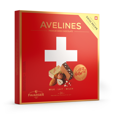 Avelines Swiss Cross Milk - Geneva - 24pcs - 240g