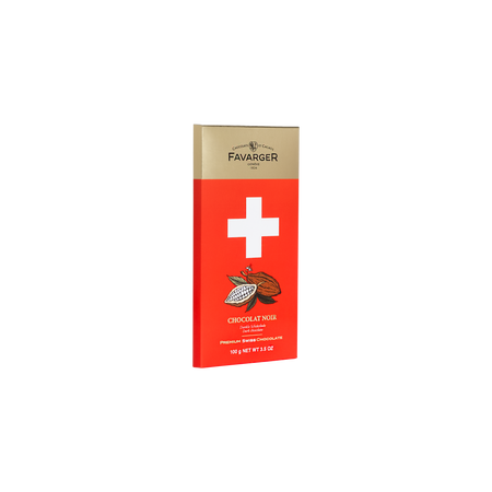 Schweizer Kreuz - Zartbitter 66% Schokolade Tafel - 100g