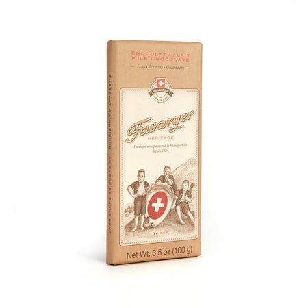 Heritage tablet - Milk chocolate with cocoa chips - 100g