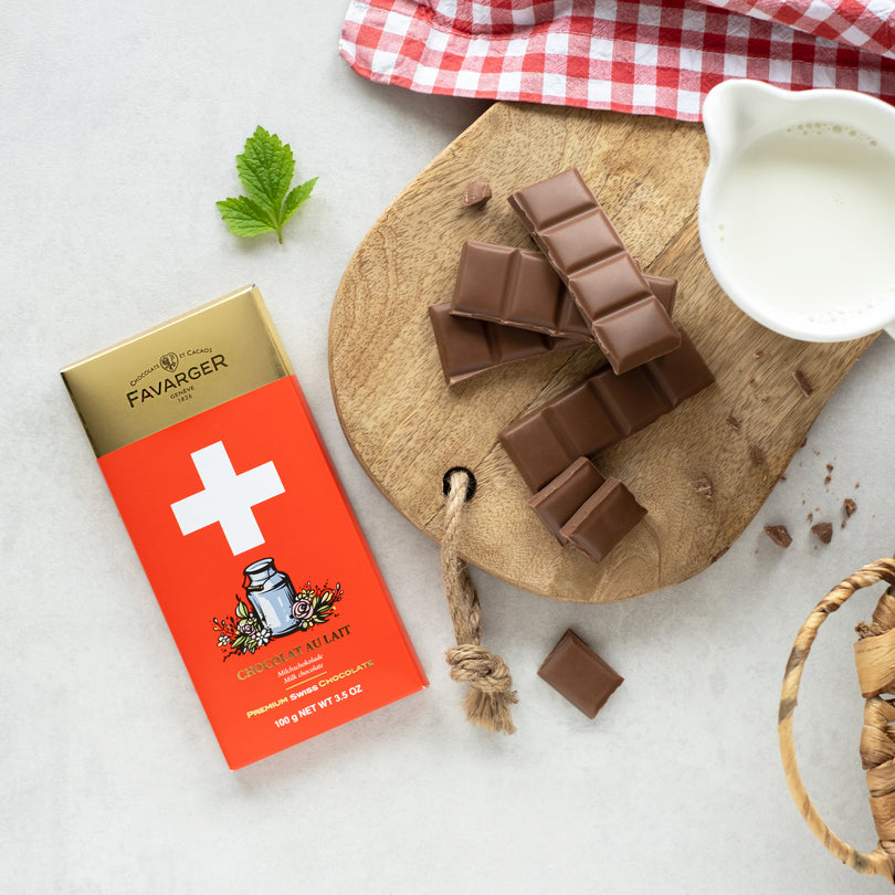 Tablette de chocolat suisse au lait à l'ancienne - Favarger