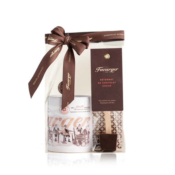 Mug + Hot Chocolate stick - Dark