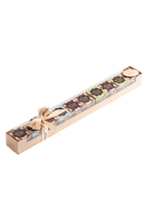 Coffret Favatufi Favarger, assortiment de dix truffes au chocolat suisse inspirées du savoir-faire suisse et italien.