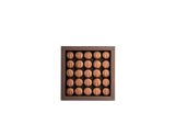 Coffret de 25 Nougalines Favarger, chocolats suisses, coque de nougatine croustillante et chocolat au lait.