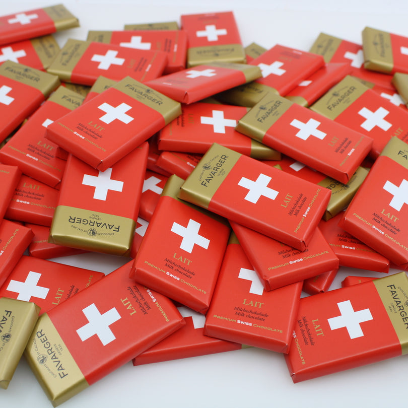 Idée cadeau : Tablette individuelle Merci Lait Pur + Boîte chocolat Swiss  Vintage, La Randonnée, 250g +50g