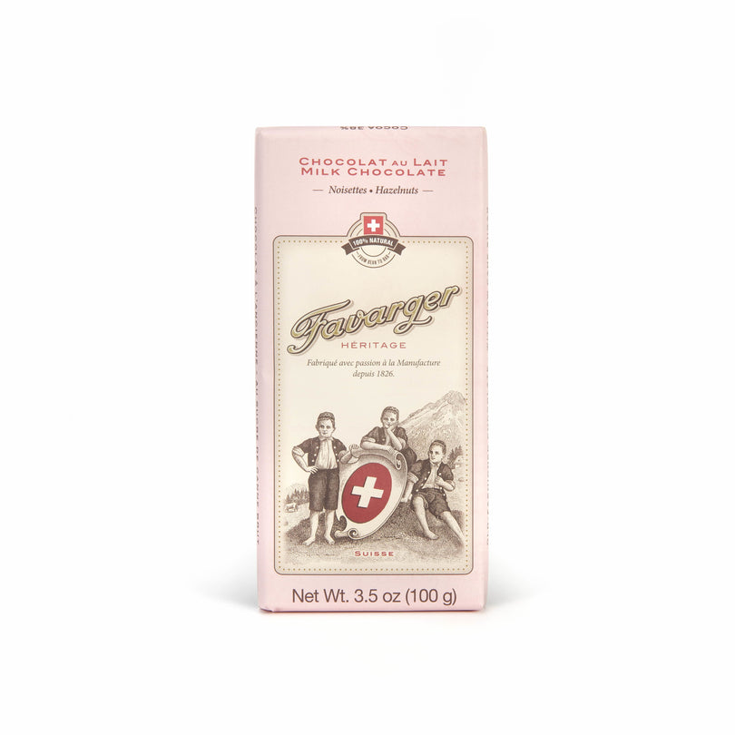 Tablette de chocolat suisse au lait et noisettes - Favarger