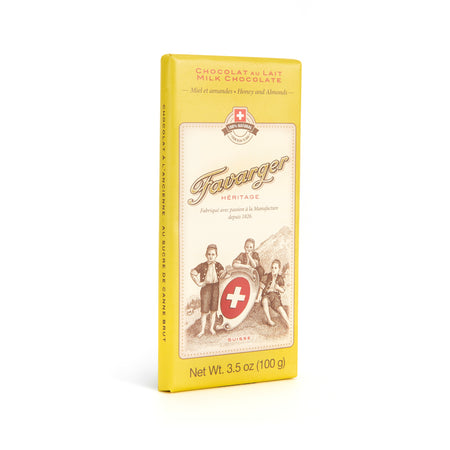 Heritage tablet - Milk chocolate with honey and almonds - 100g